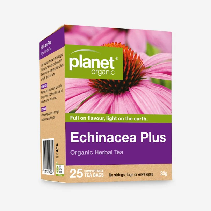 Planet Organic Tea Bags Echinacea Plus 25 Tea Bags