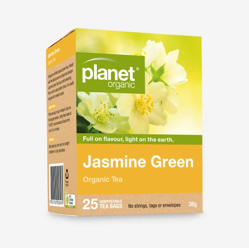 Planet Organic Tea Jasmine Green 25 Tea Bags