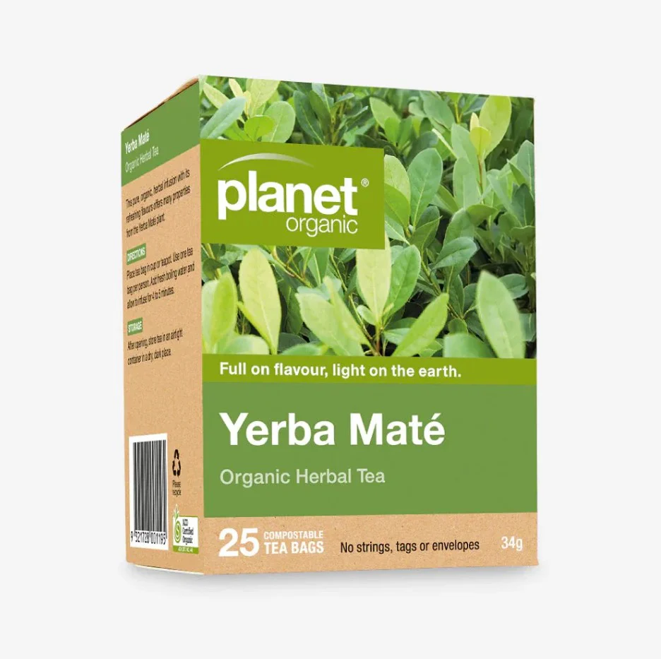 Planet Organic Yerba Mate Tea 25 Tea Bags