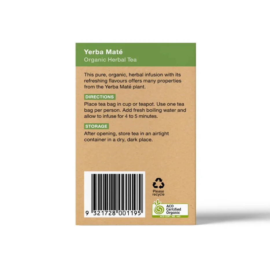 Planet Organic Yerba Mate Tea 25 Tea Bags - Image 3