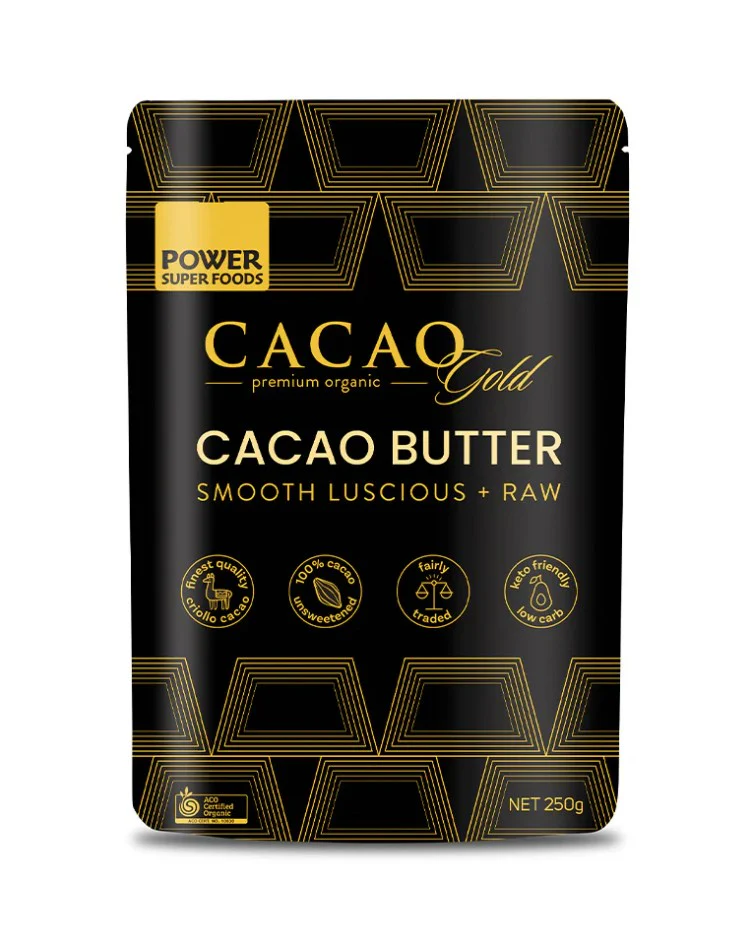 Power Super Foods Certified Organic Cacao Gold Butter Chunks - Image 3