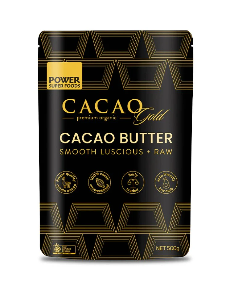 Power Super Foods Certified Organic Cacao Gold Butter Chunks - Image 4