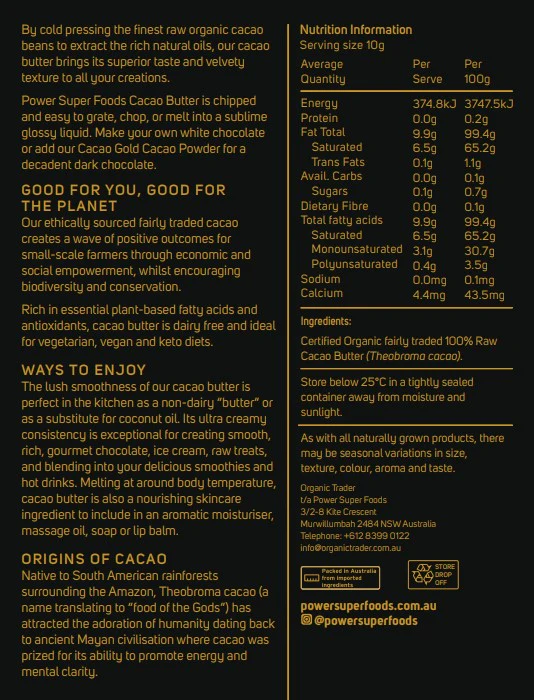Power Super Foods Certified Organic Cacao Gold Butter Chunks - Image 6