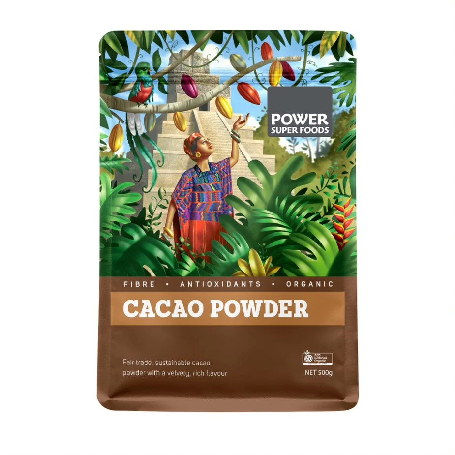 Power Super Foods Certified Organic Cacao Powder - Image 5