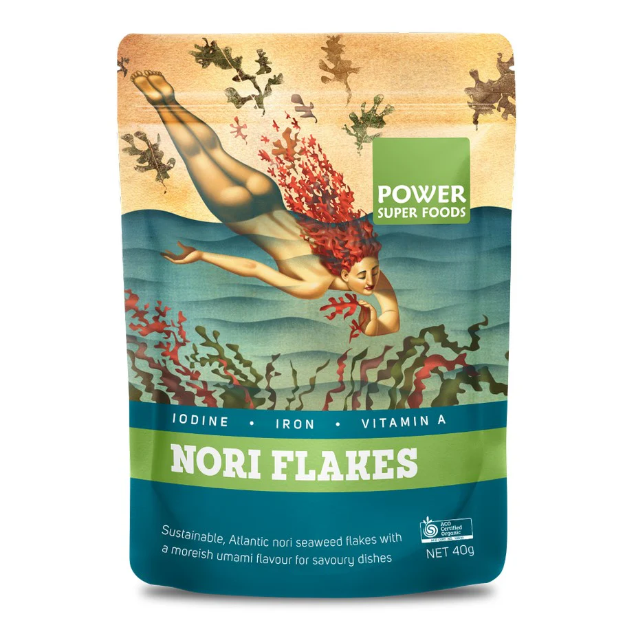 Power Super Foods Certified Organic Nori Flake 40g