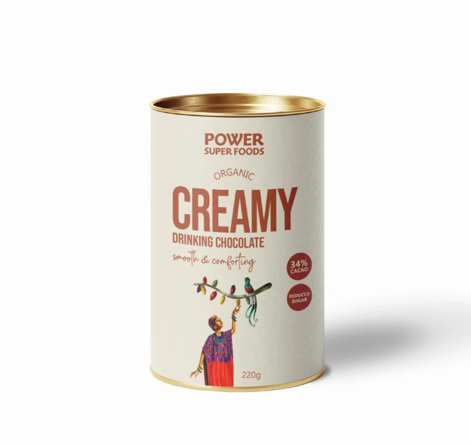 Power Super Foods Creamy Drinking Chocolate Certified Organic 220g
