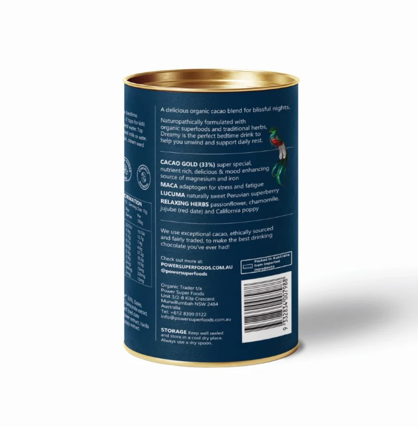 Power Super Foods Dreamy Night Drinking Chocolate 180g - Image 2