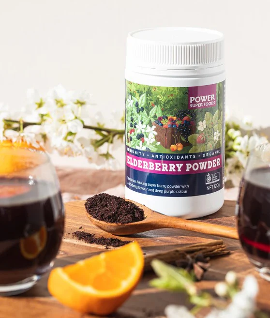 Power Super Foods Elderberry Powder Certified Organic 120g - Image 2