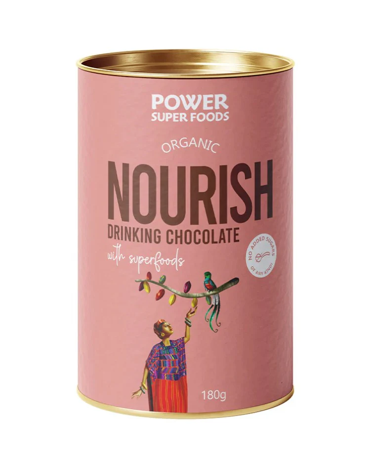 Power Super Foods Nourish Drinking Chocolate Certified Organic 180g