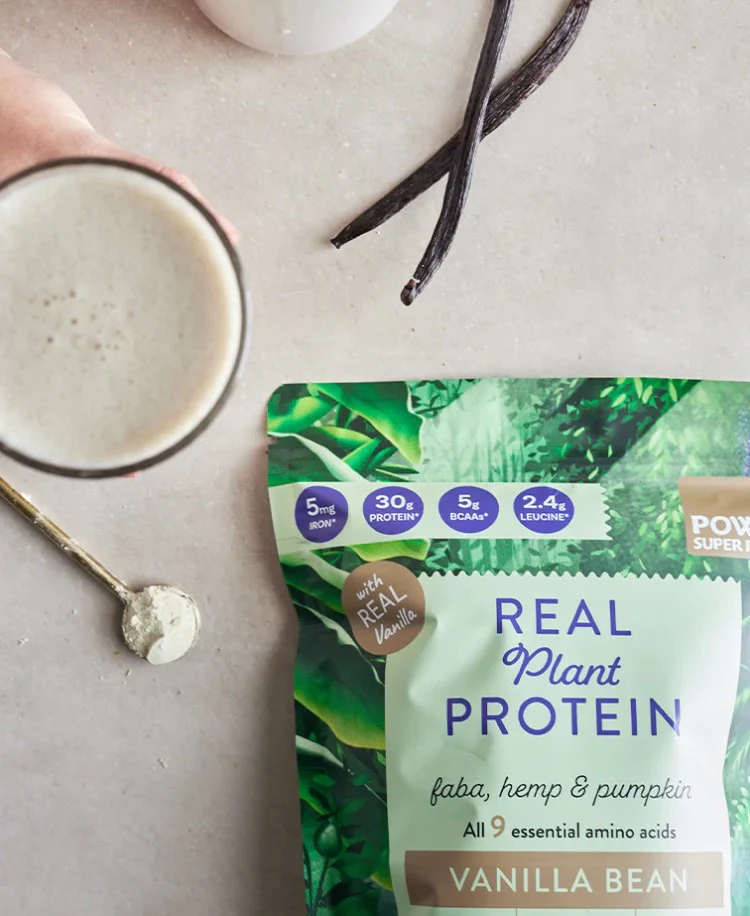 Power Super Foods Real Plant Protein Vanilla Bean 400g - Image 2