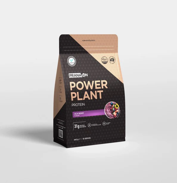 Prana On Power Plant Protein Acai Berry 440g - Image 3