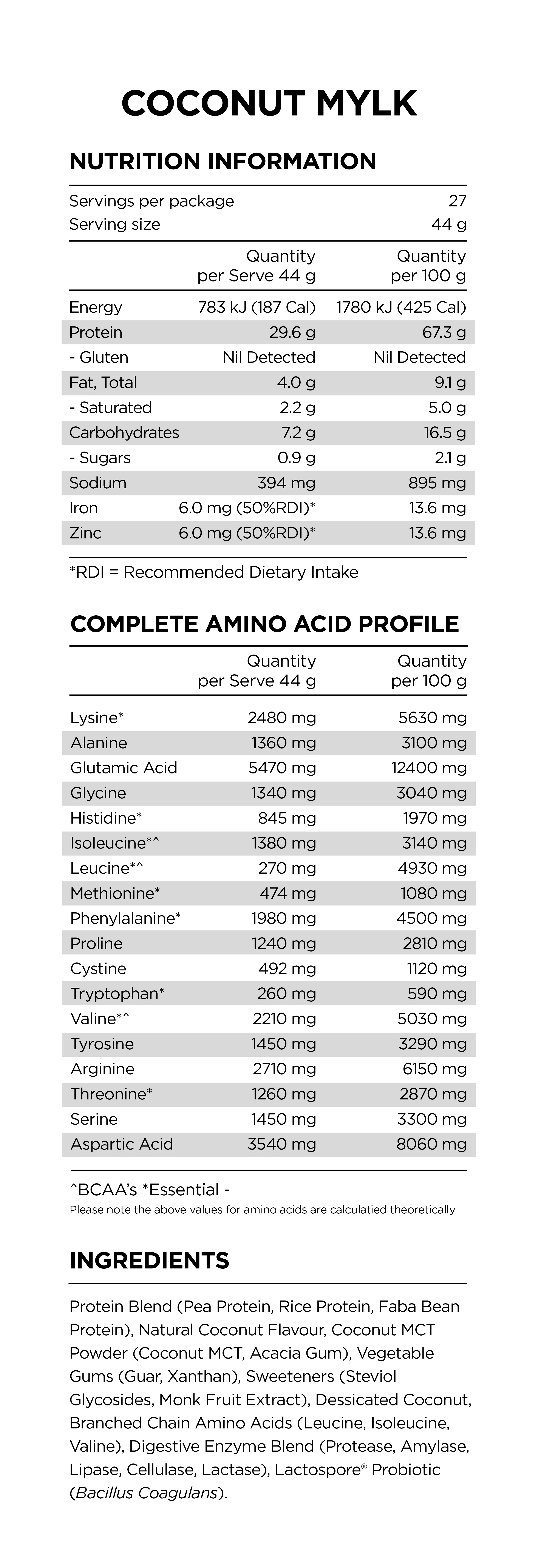 Prana On Power Plant Protein Coconut Mylk - Image 3