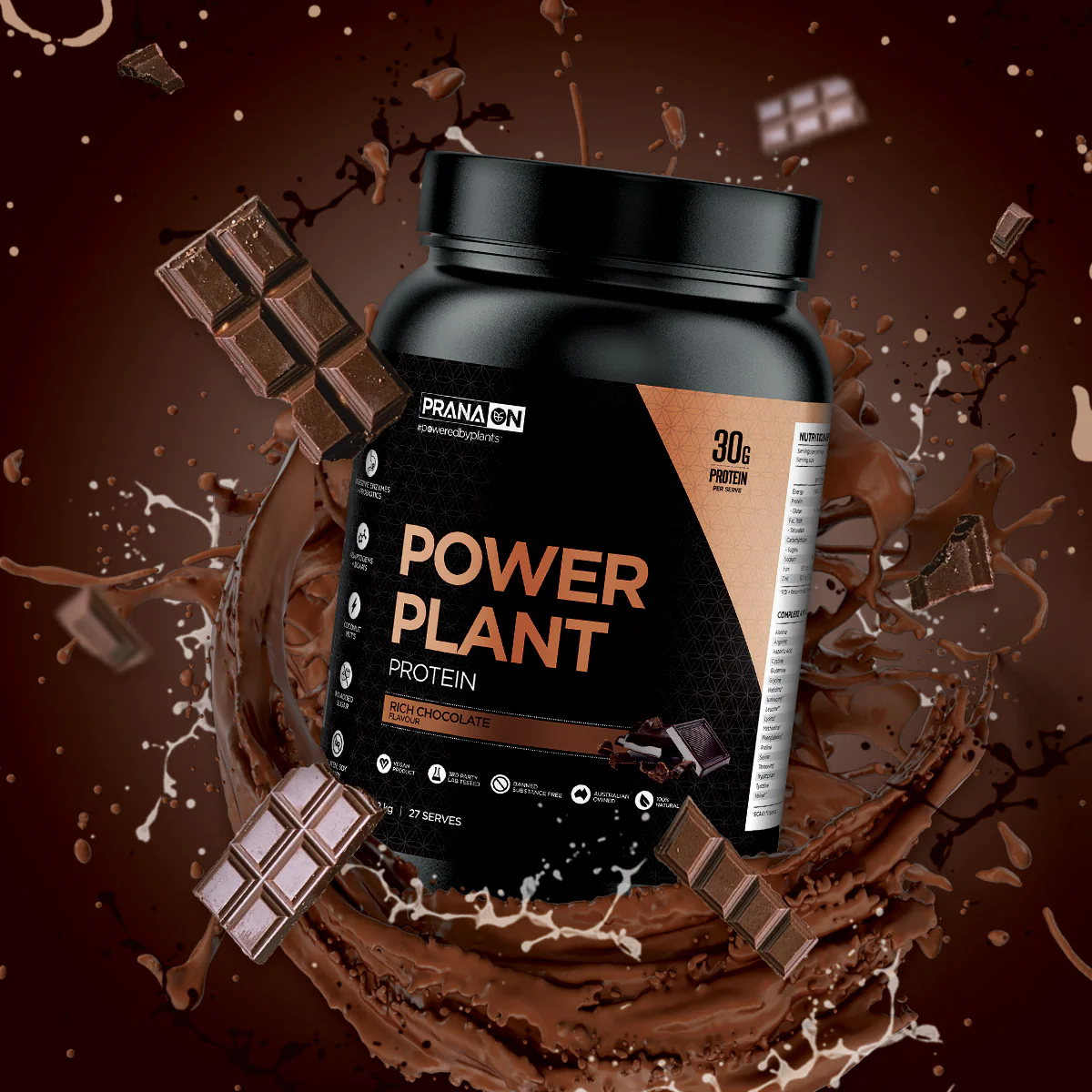 Prana On Power Plant Protein Rich Chocolate - Image 2