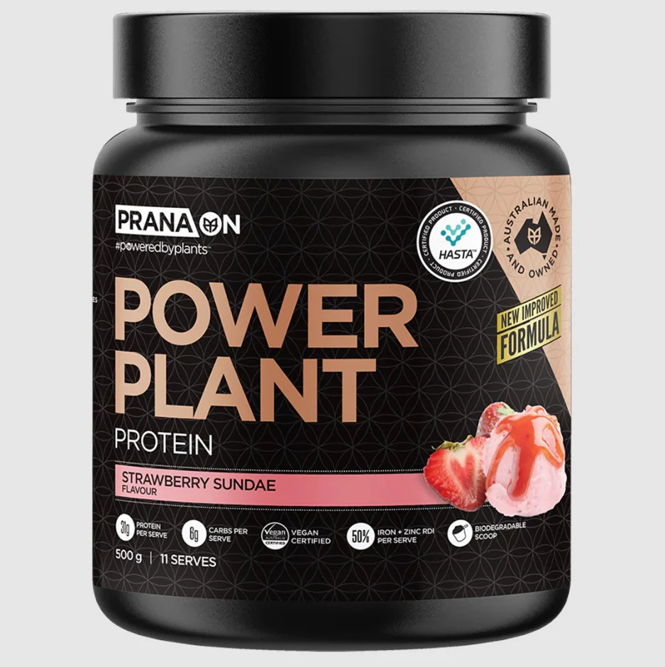 Prana On Power Plant Protein Strawberry Sundae