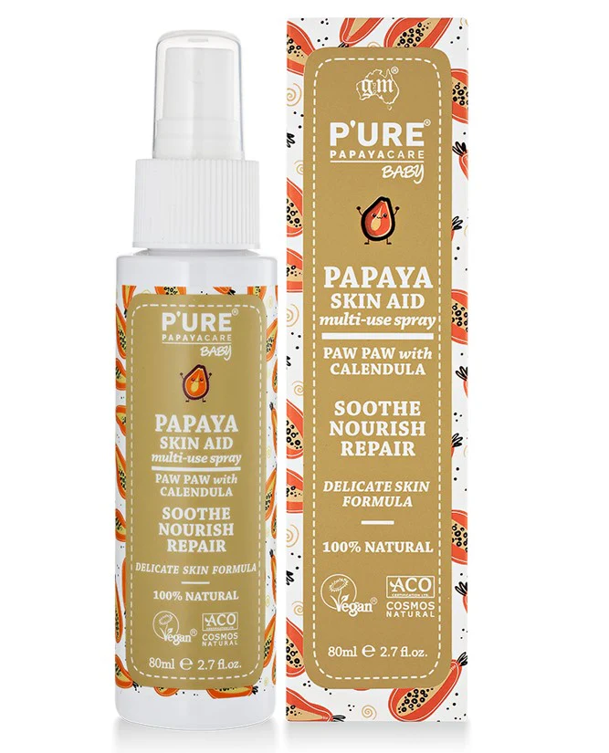 P'URE Papayacare Baby Papaya Skin Aid Spray 80ml