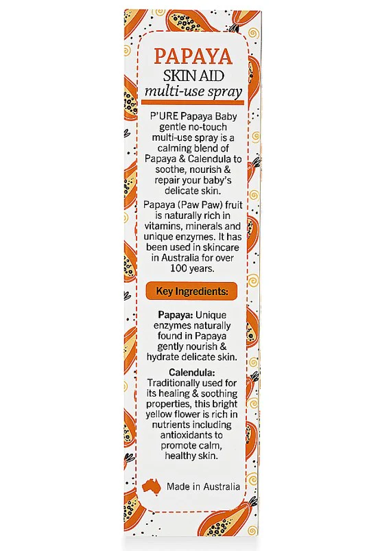 P'URE Papayacare Baby Papaya Skin Aid Spray 80ml - Image 4