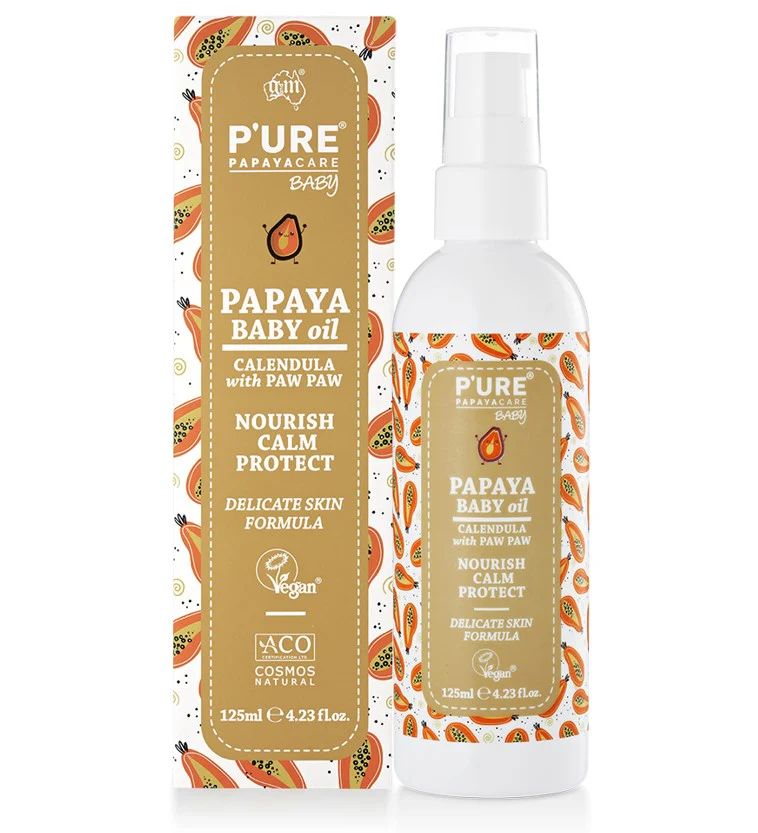 P'URE Papayacare Papaya Baby Oil 125ml