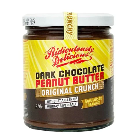 Ridiculously Delicious Dark Chocolate Peanut Butter Original Crunch 270g