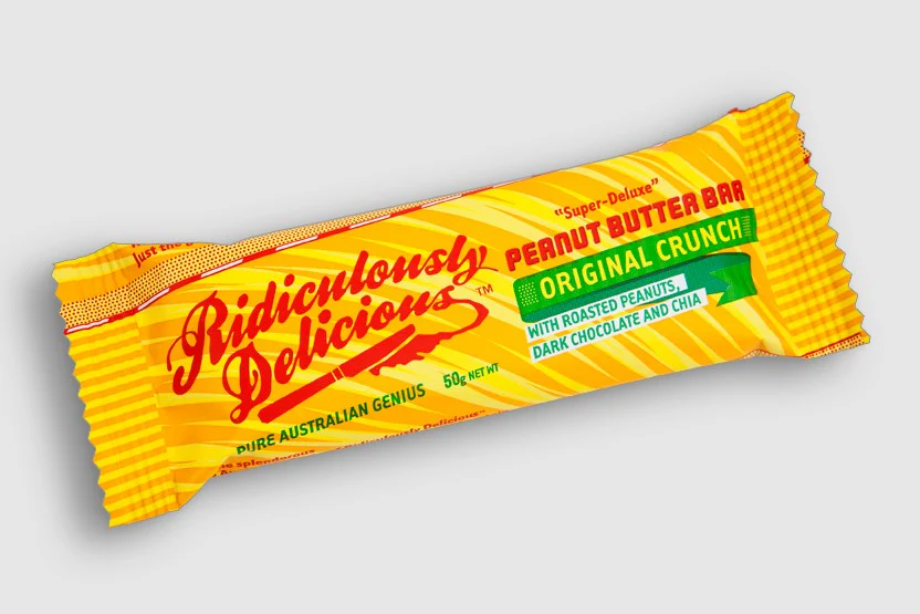Ridiculously Delicious Peanut Butter Bar Original Crunch 50g - Box of 12 - Image 2