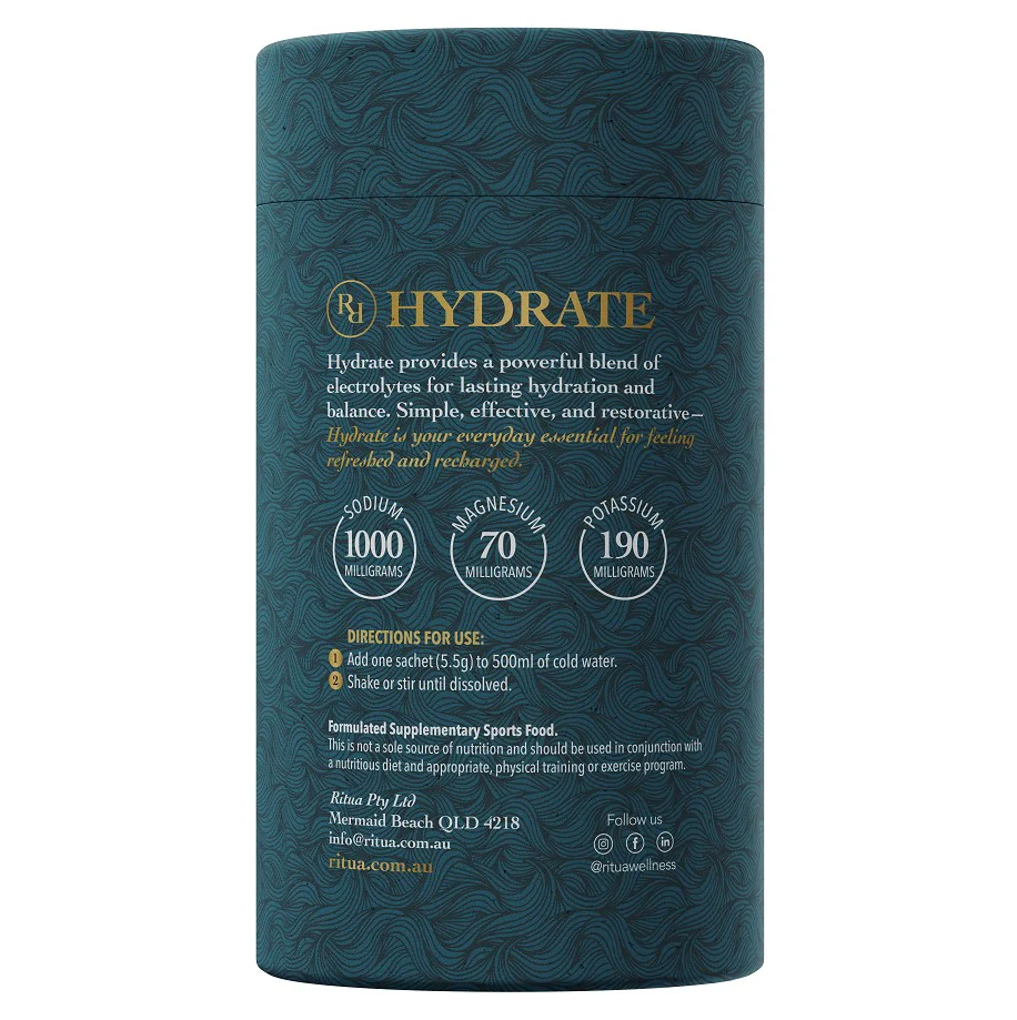 Ritua Hydrate Lemon Lime Flavour 5.5g sachets - Box of 30 - Image 4
