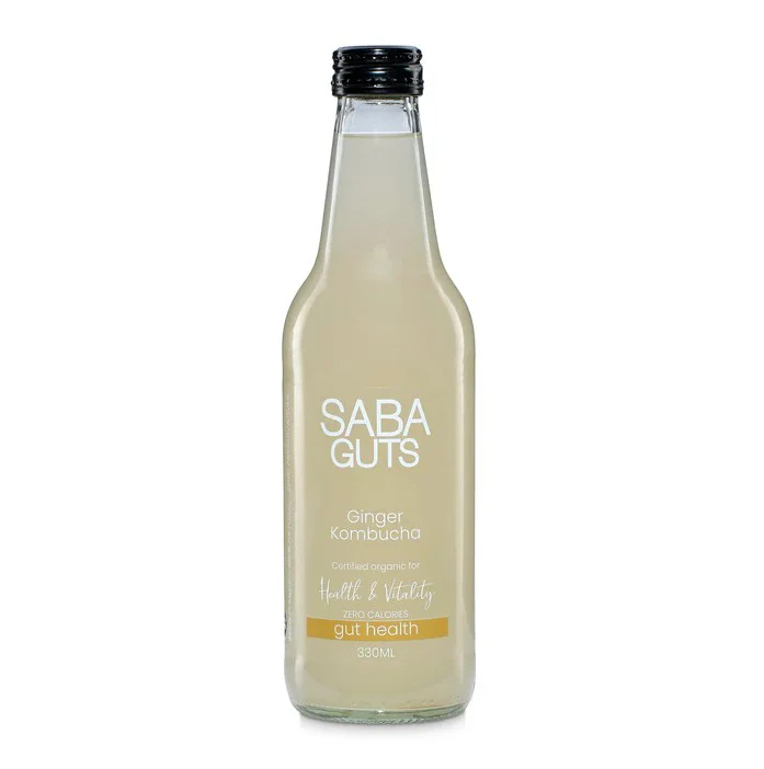 Saba Guts Kombucha Ginger 330ml - Box of 12