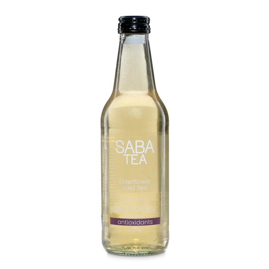 Saba Iced tea White Elderflower 330ml - Box of 12