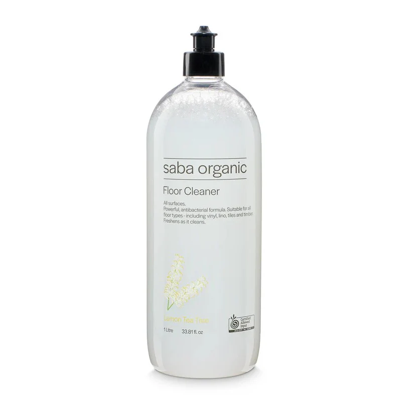 Saba Organic Floor Cleaner Lemon Scented Tea Tree 1L