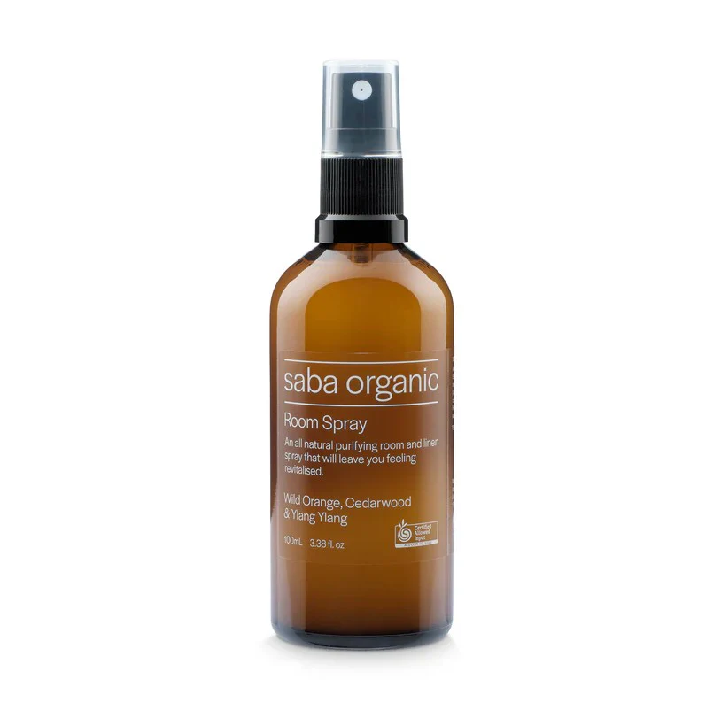 Saba Organic Room Spray Wild Orange Cedarwood & Ylang Ylang 100ml