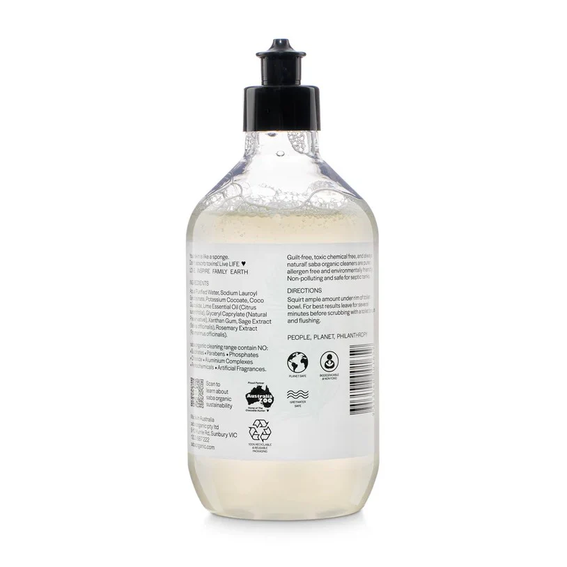 Saba Organic Toilet Cleaner 500ml - Image 2