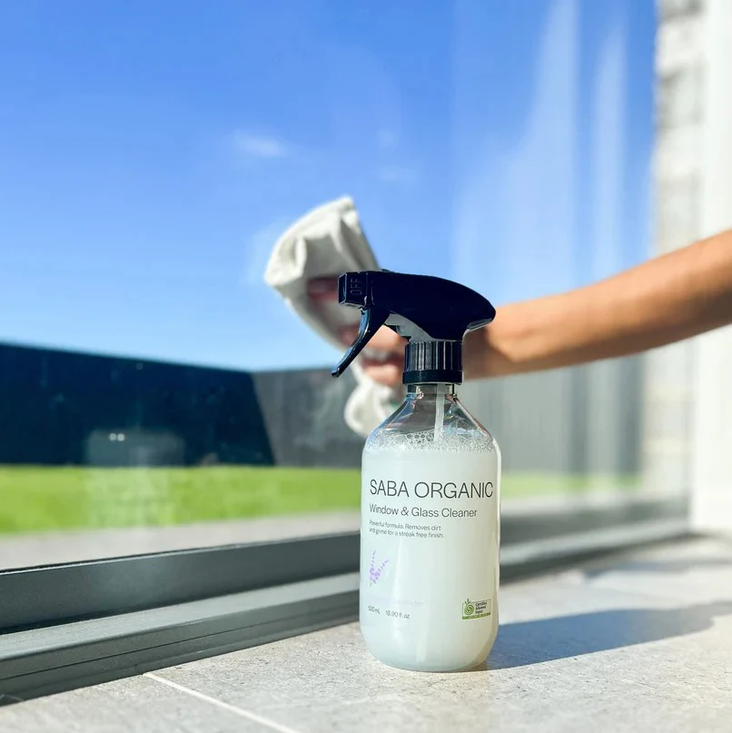 Saba Organic Window & Glass Cleaner Tasmanian Lavender 500ml - Image 3