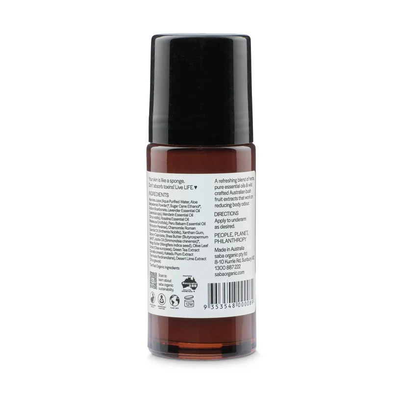 Saba Organics Deodorant Sensitive 50ml - Image 2