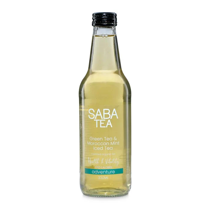 Saba Tea Iced Tea Green Moroccan Mint 330ml - Box of 12