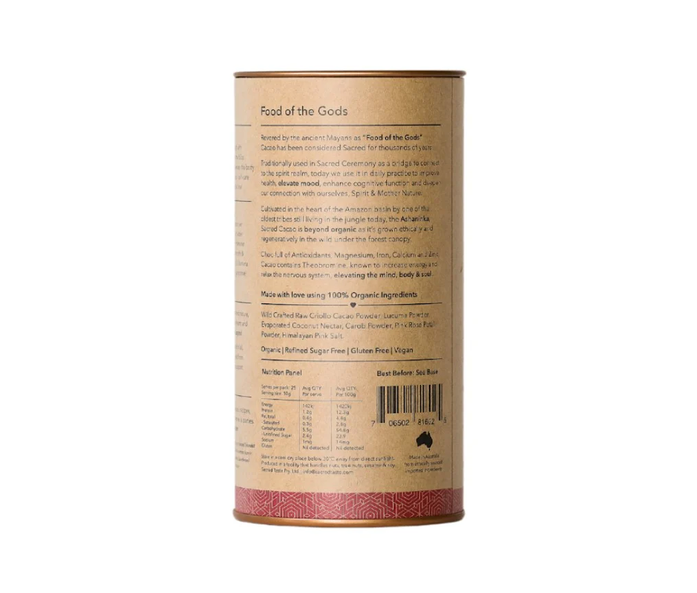 Sacred Taste Love Rose Cacao 250g - Image 2