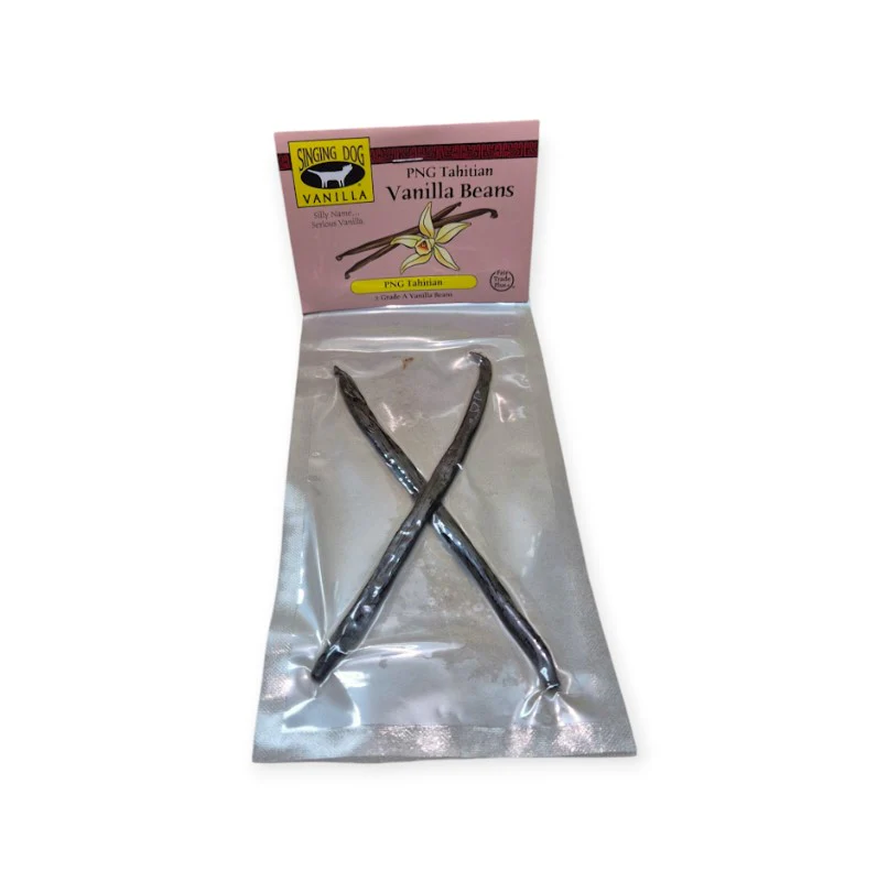 Singing Dog Vanilla Organic Vanilla Bean Tahitian 2 pack