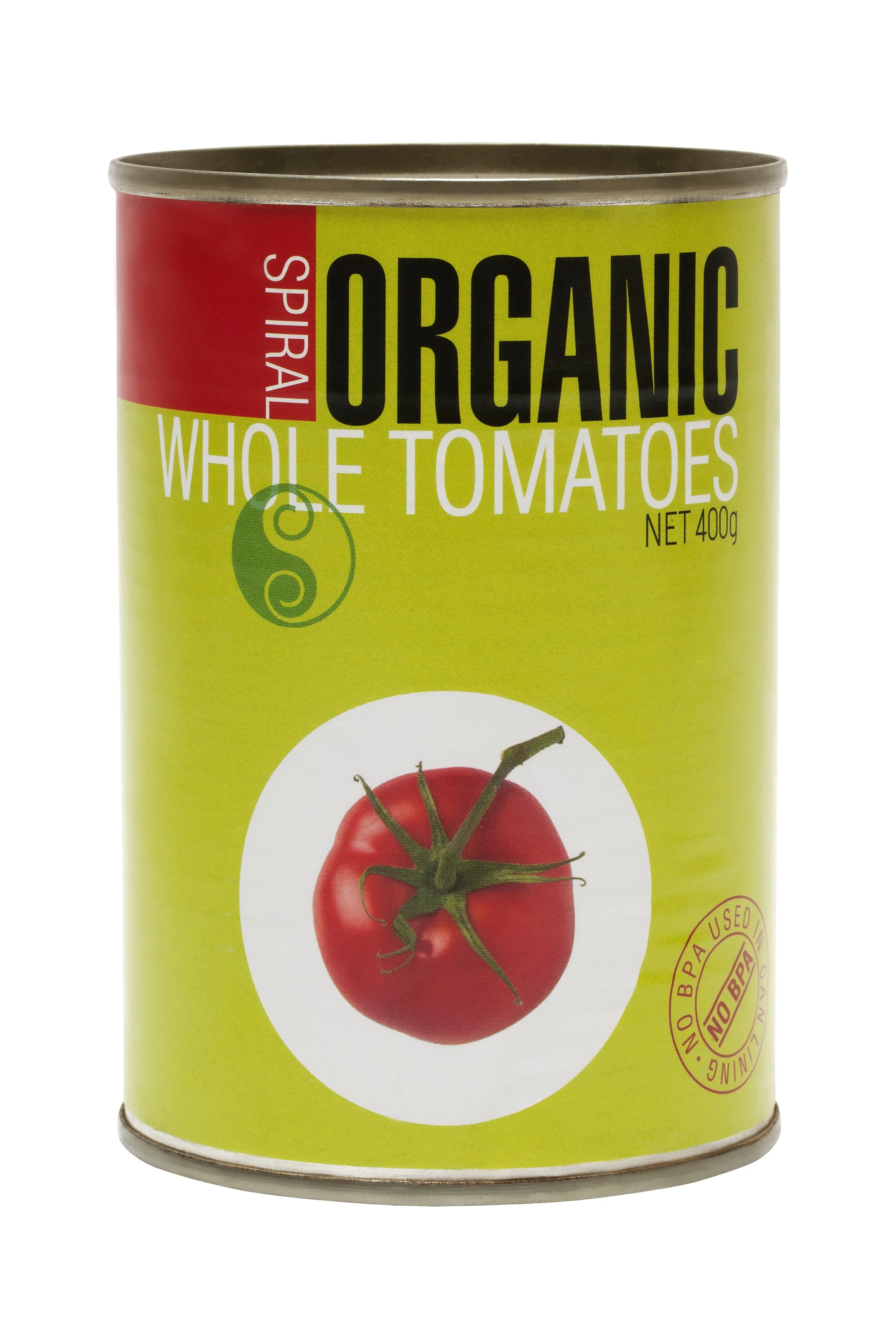 Spiral Foods Organic Whole Peeled Tomato 400g