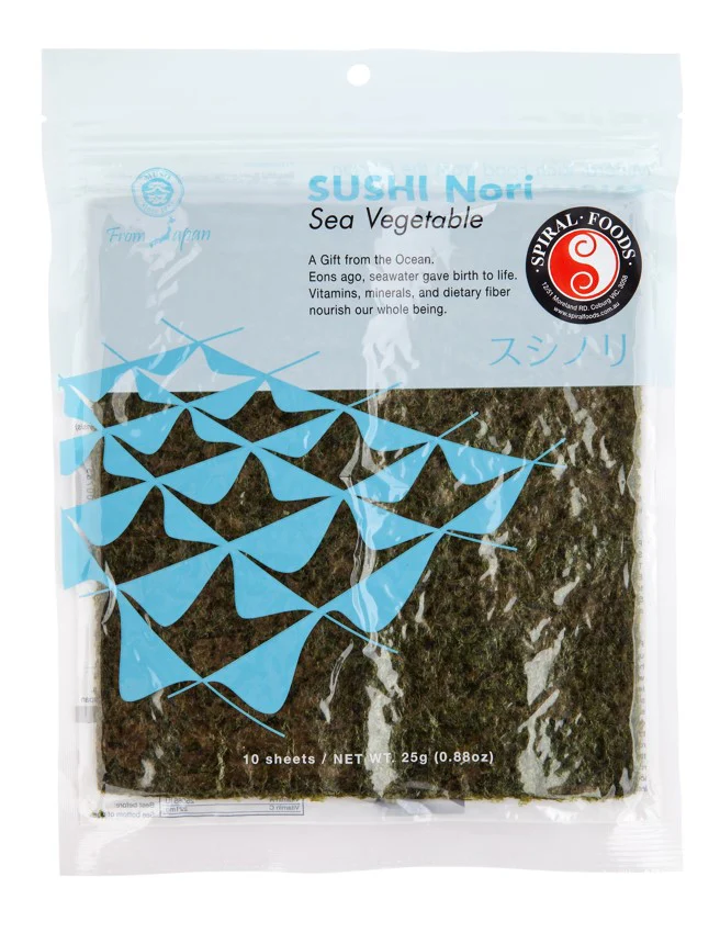 Spiral Foods Yaki Nori Sea Vegetable10 Sheets 25g