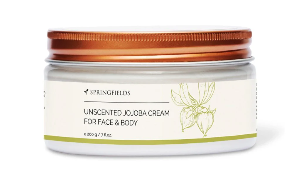 Springfields Jojoba Cream for Face & Body Unscented 200g