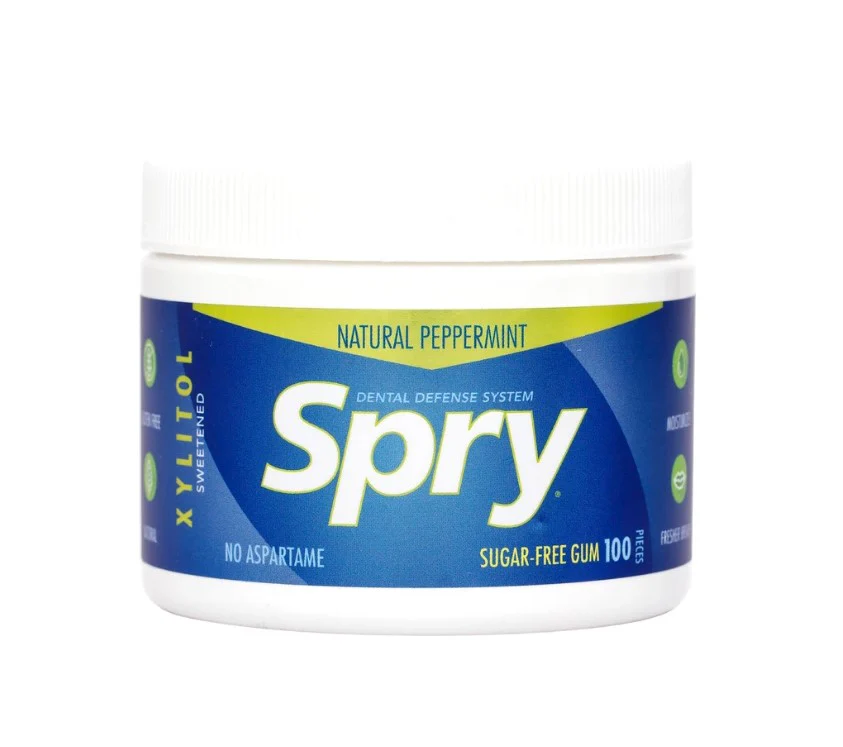 SPRY Natural Gum 100 pc Tub