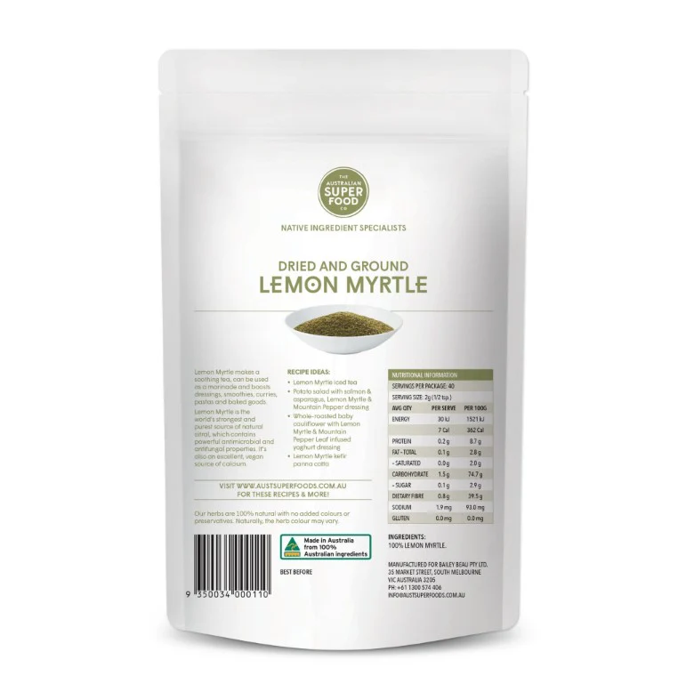 The Australian Superfood Co Fine Lemon Myrtle - Image 4
