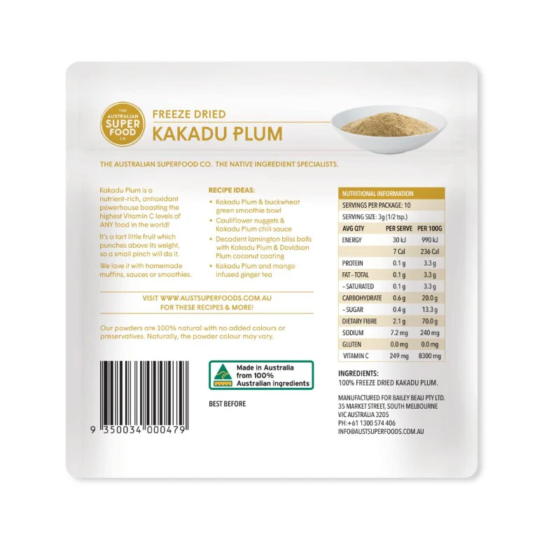 The Australian Superfood Co Freeze Dried Kakadu Plum - Image 2