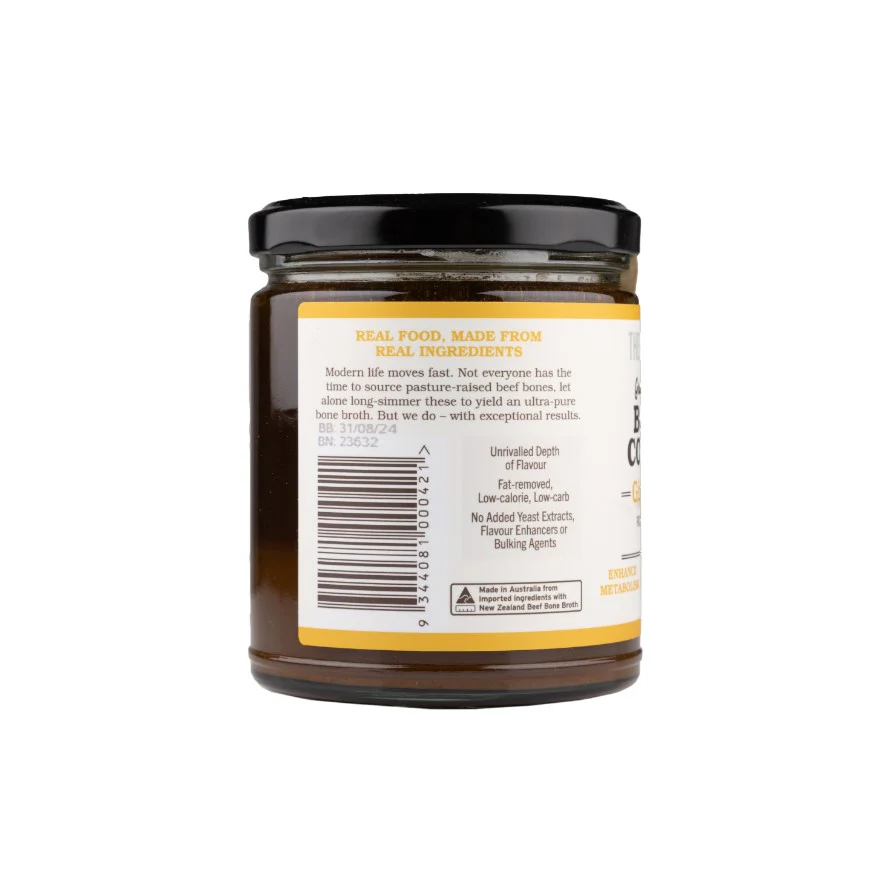 The Stock Merchant Grassfed Beef Bone Broth Concentrate Ginger & Turmeric 275g - Image 2