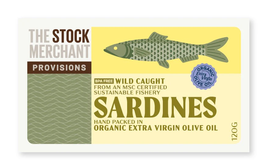 The Stock Merchant MSC Sardines in Extra Virgin Olive Oil 120g