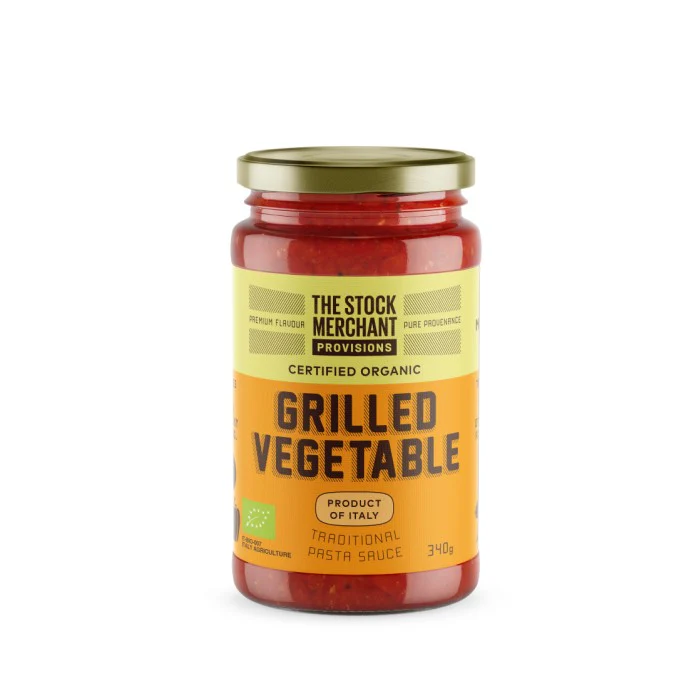 The Stock Merchant Provisions Organic Pasta Sauce Grilled Vegetable 340g