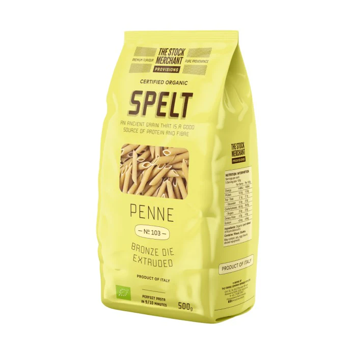 The Stock Merchant Provisions Organic Spelt Penne Pasta 500g