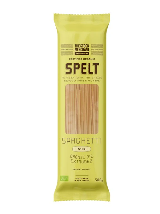 The Stock Merchant Provisions Organic Spelt Spaghetti Pasta 500g