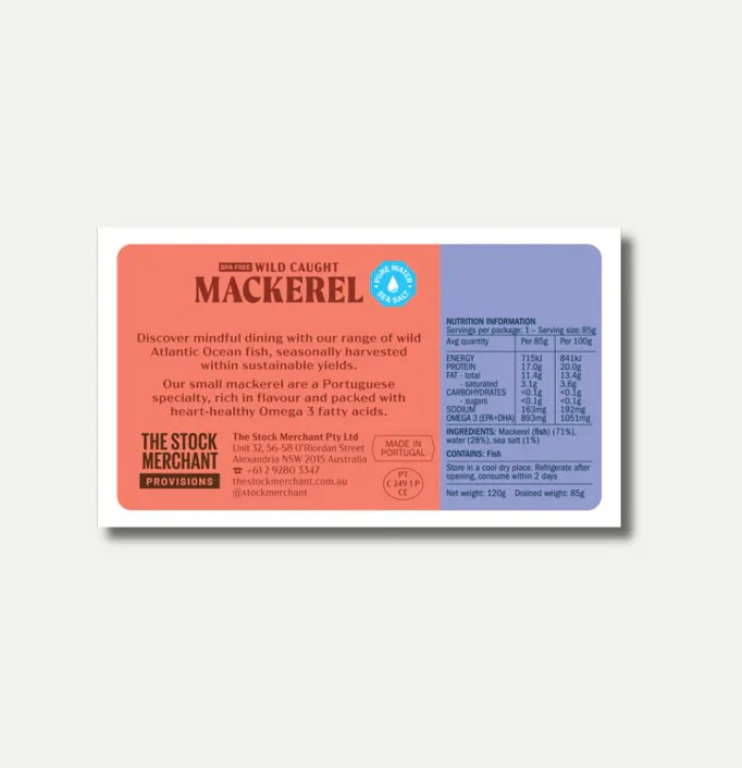 The Stock Merchant Wild Mackerel in Pure Water 120g - Image 2