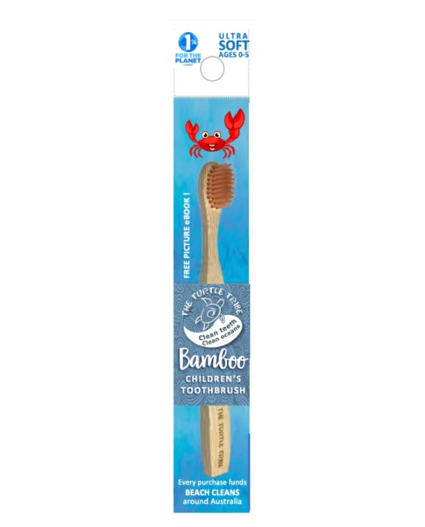 The Turtle Tribe Bamboo children's toothbrush ULTRA SOFT 0-5yrs - Box of 32 - Image 3