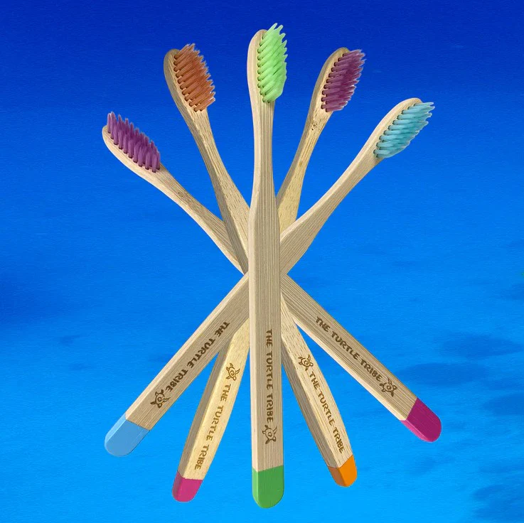 The Turtle Tribe Bamboo Premium Toothbrush MEDIUM 1pk - Box of 12 - Image 3