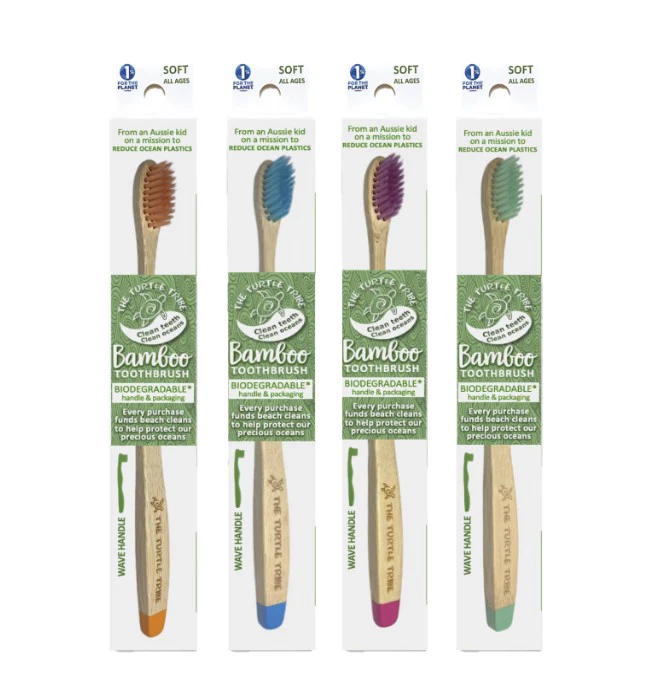 The Turtle Tribe Bamboo Premium Toothbrush SOFT 1pk - Box of 12