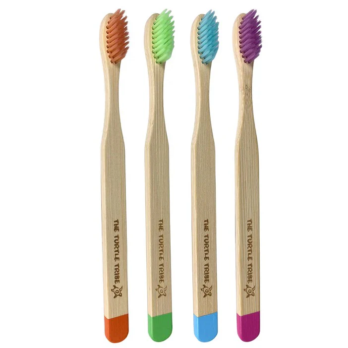 The Turtle Tribe Bamboo Toothbrushes SOFT 4pk - Box of 8 - Image 2